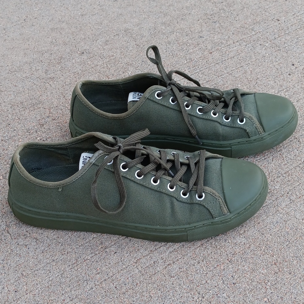 Nothing New Green Sneakers Casual Lace Up Shoes Womens 8